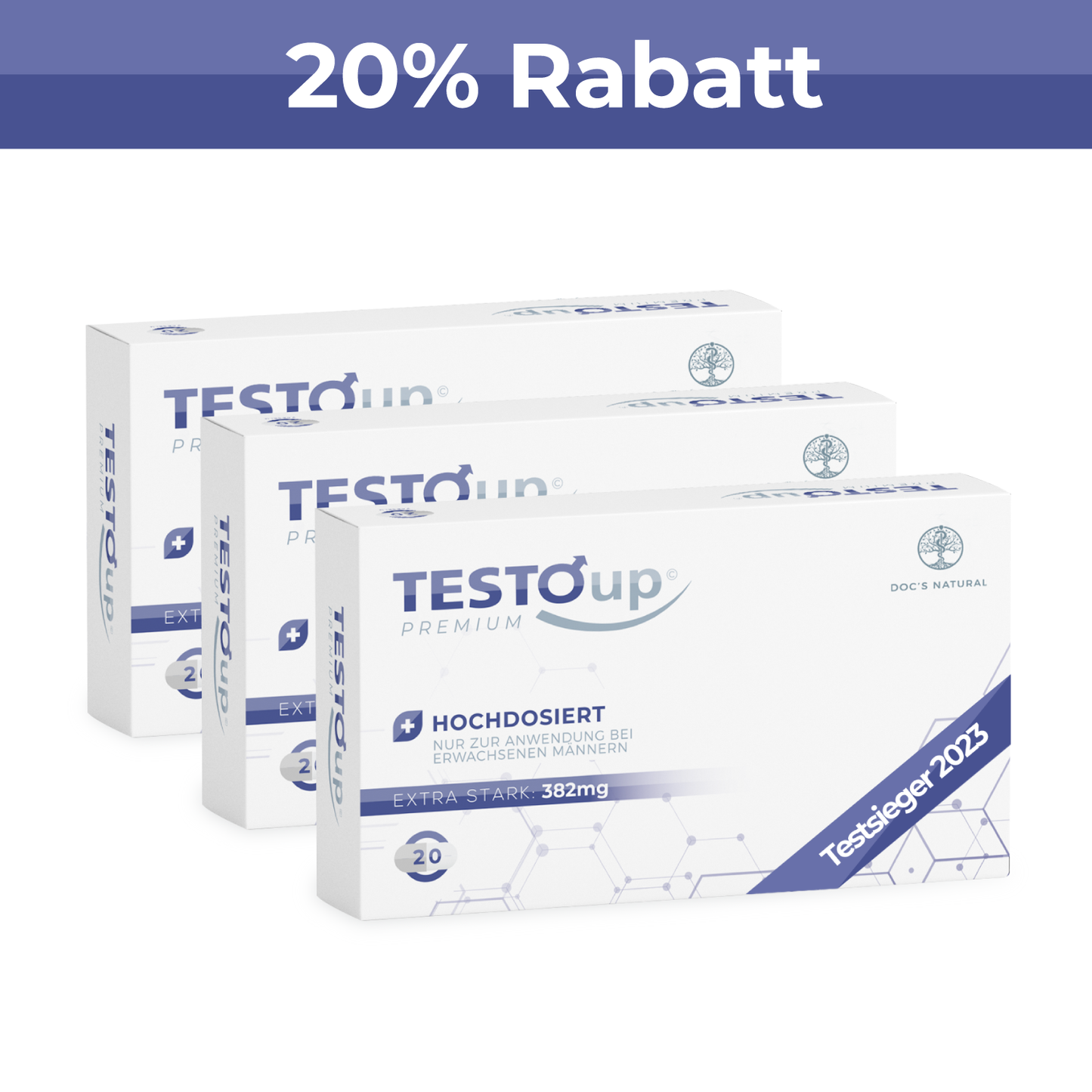 3x TESTOup Premium 20% RABATT